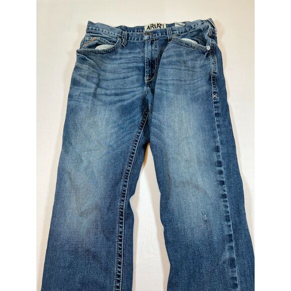 Distressed Ariat Relaxed Boot Jeans - Picture 1 of 8